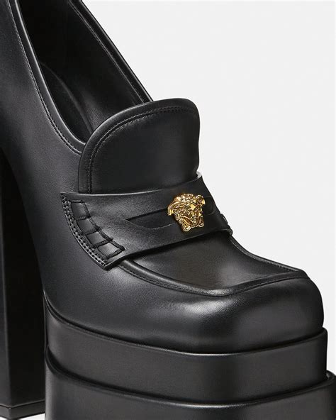 Versace aevitas platform loafers